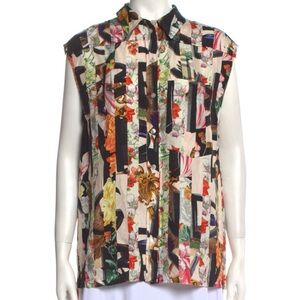 burberry multicolor sacha floral print button up perfect for summer